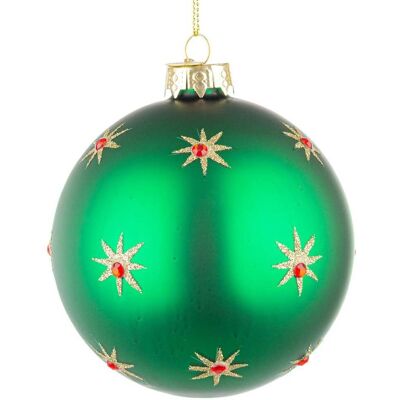 BIZZOTTO Pallina "astral" Per Albero Di Natale Verde In Vetro E Medaglietta Diametro 10 Cm Set Da 4 Pz BIZZOTTO Pallina "astral" Per Albero Di Natale Verde In Vetro E Medaglietta Diametro 10 Cm Set Da 4 Pz