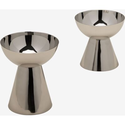 SKLUM Set Di 2 Candelabri In Acciaio Inox Silentinan SKLUM Set Di 2 Candelabri In Acciaio Inox Silentinan