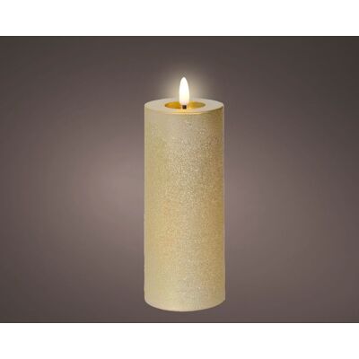 Kaemingk Candela Led Decorativa Color Oro Diametro 7 Cm Altezza 19 Cm Kaemingk Candela Led Decorativa Color Oro Diametro 7 Cm Altezza 19 Cm