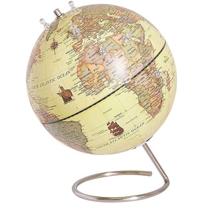 BELIANI Mappamondo In Plastica Gialla Supporto Acciaio E Magneti 25 Cm Cartier BELIANI Mappamondo In Plastica Gialla Supporto Acciaio E Magneti 25 Cm Cartier