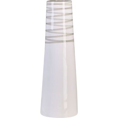 Vaso decorativo in ceramica TARRAGONA 57 cm bianco Vaso decorativo in ceramica TARRAGONA 57 cm bianco