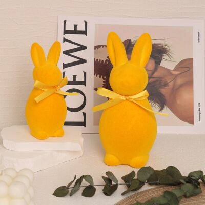 AULEDIO Decorazione Pasqua Interni – Set Conigli Tavola & Festa Giallo 14x6.5x7cm AULEDIO Decorazione Pasqua Interni – Set Conigli Tavola & Festa Giallo 14x6.5x7cm