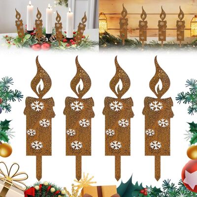 Neptune Candele Natalizie In Metallo Arrugginito, 4 Pezzi Di Decorazioni Natalizie In Metallo Arrugginito, Candele Decorative Natalizie Arrugginite, Decorazioni Da Giardino Arrugginite, Paletto Da Giardino Ar Neptune Candele Natalizie In Metallo Arrugginito, 4 Pezzi Di Decorazioni Natalizie In Metallo Arrugginito, Candele Decorative Natalizie Arrugginite, Decorazioni Da Giardino Arrugginite, Paletto Da Giardino Ar