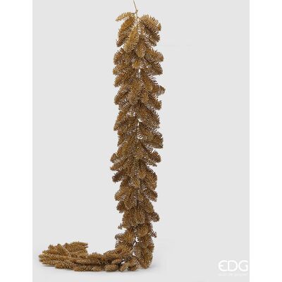 EDG Enzo De Gasperi Pino Festone Natale Glitter L 180 Cm Gold EDG Enzo De Gasperi Pino Festone Natale Glitter L 180 Cm Gold