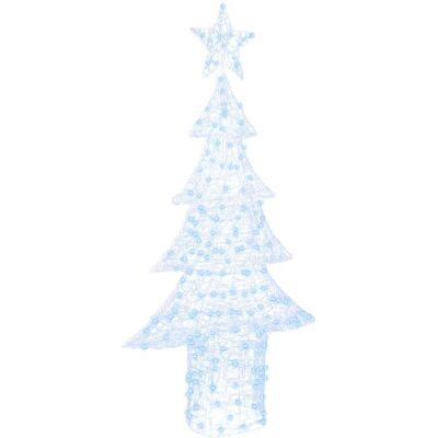 VIDAXL Albero Di Natale Con 240 Led Bianco Freddo 180 Cm Acrilico VIDAXL Albero Di Natale Con 240 Led Bianco Freddo 180 Cm Acrilico