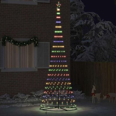 VIDAXL Albero Di Natale Led Con 455 Led Multicolore 399 Cm Metallo VIDAXL Albero Di Natale Led Con 455 Led Multicolore 399 Cm Metallo