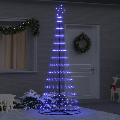 VIDAXL Albero Di Natale Led Con 295 Led Blu 250 Cm Metallo VIDAXL Albero Di Natale Led Con 295 Led Blu 250 Cm Metallo
