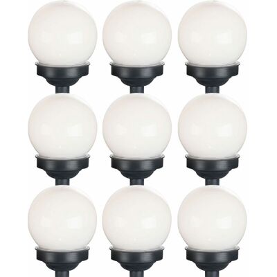ETC-SHOP Sfera Di Luce Solare 10 Cm Sfera Di Luce Solare Da Giardino Led Decorazione Da Giardino Sfera Solare Per Esterno Piccolo, Durata Della Luce Circa 6-8 Ore, H 38 Cm, Set Da 9 ETC-SHOP Sfera Di Luce Solare 10 Cm Sfera Di Luce Solare Da Giardino Led Decorazione Da Giardino Sfera Solare Per Esterno Piccolo, Durata Della Luce Circa 6-8 Ore, H 38 Cm, Set Da 9