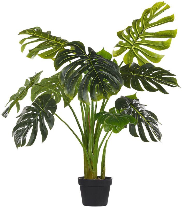 BELIANI - Pianta artificiale decorazione per Interni pianta finta in materiale sintetico 113 cm Monstera Plant - Verde