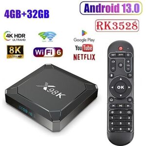 BASETBL Android Tv Box, Iptv Box Rk3528 Quad-core Da 4 Gb + 32 Gb, Supporta 8k Hd 3d, Wifi 6 + Bt 5.0, Smart Tv Box Android 13, Lettore Multimediale BASETBL Android Tv Box, Iptv Box Rk3528 Quad-core Da 4 Gb + 32 Gb, Supporta 8k Hd 3d, Wifi 6 + Bt 5.0, Smart Tv Box Android 13, Lettore Multimediale