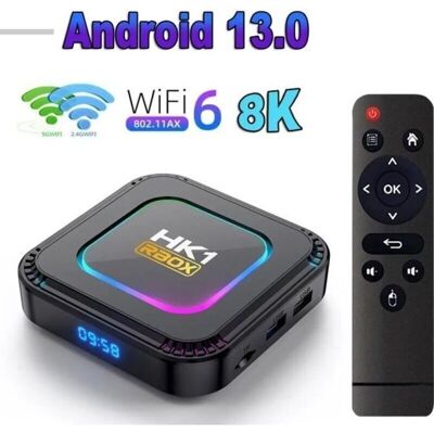 LIIYIELA Hk1 Rbox-k8 Smart Iptv Box Con Illuminazione Rgb, Android 13, Tv Box Rk3528, 4gb Ram, 32gb Rom, Multimedia 8k, Netflix, Youtube LIIYIELA Hk1 Rbox-k8 Smart Iptv Box Con Illuminazione Rgb, Android 13, Tv Box Rk3528, 4gb Ram, 32gb Rom, Multimedia 8k, Netflix, Youtube