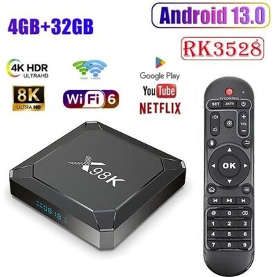 XISRENS Basetbl – Android Tv Box Con 4 Gb Di Ram E 32 Gb Di Rom – Processore Quad-core Rk3528 – Supporto 8k Hd 3d – Wifi 6 E Bluetooth 5.0 – Connettività Hdmi E Usb – Hd 3d XISRENS Basetbl – Android Tv Box Con 4 Gb Di Ram E 32 Gb Di Rom – Processore Quad-core Rk3528 – Supporto 8k Hd 3d – Wifi 6 E Bluetooth 5.0 – Connettività Hdmi E Usb – Hd 3d