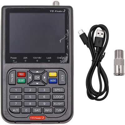 OEM V8 Finder2 Cercatore Satellitare Misuratore Di Ricerca Digitale Rilevamento Satellitare Decodificatore Ricevitore Di Segnale Dvb-s2x H.264 Hd Lcd Da 3,5 Pollici Per Impostazione Parabola Satellitare OEM V8 Finder2 Cercatore Satellitare Misuratore Di Ricerca Digitale Rilevamento Satellitare Decodificatore Ricevitore Di Segnale Dvb-s2x H.264 Hd Lcd Da 3,5 Pollici Per Impostazione Parabola Satellitare