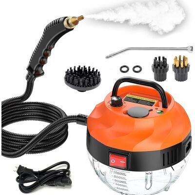 OEM Pulitore A Vapore Da 2500 W, Idropulitrice Ad Alta Pressione, Pulitore A Vapore Portatile, Pulitore A Vapore Per La Pulizia Di Veicoli E Casa, Con 3 Testine. OEM Pulitore A Vapore Da 2500 W, Idropulitrice Ad Alta Pressione, Pulitore A Vapore Portatile, Pulitore A Vapore Per La Pulizia Di Veicoli E Casa, Con 3 Testine.