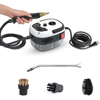 OEM Pulitore A Vapore Portatile Da 2500 W, Macchina Per La Pulizia A Vapore Pressurizzato Ad Alta Temperatura Con Testine Per Spazzole Per Mobili Da Cucina, Bagno E Auto OEM Pulitore A Vapore Portatile Da 2500 W, Macchina Per La Pulizia A Vapore Pressurizzato Ad Alta Temperatura Con Testine Per Spazzole Per Mobili Da Cucina, Bagno E Auto