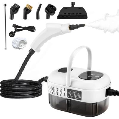 OEM Nettoyeur Vapeur Portatile 2500w 1100ml Haute Pression 3 Têtes Brosse - Cucina Multifunzione Salle De Bain Voiture Blanc - Autres OEM Nettoyeur Vapeur Portatile 2500w 1100ml Haute Pression 3 Têtes Brosse - Cucina Multifunzione Salle De Bain Voiture Blanc - Autres