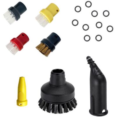 OEM Accessori Per Pulitore A Vapore Karcher Sc1 Sc2 Sc3 Sc4 Sc5 Sc7 Ctk10, Set Di Spazzole Rotonde, Ugello Grande, Ricambi In Nylon E Abs. OEM Accessori Per Pulitore A Vapore Karcher Sc1 Sc2 Sc3 Sc4 Sc5 Sc7 Ctk10, Set Di Spazzole Rotonde, Ugello Grande, Ricambi In Nylon E Abs.
