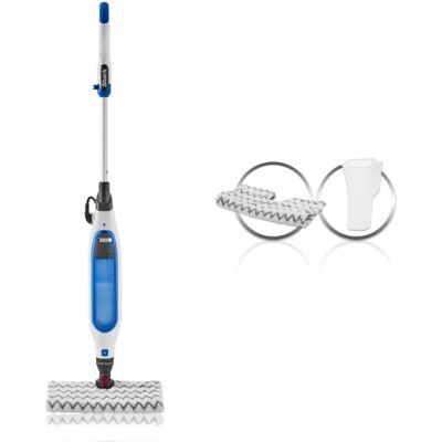 Shark Klik N 'flip Steam Mop, Scopa A Vapore Manuale, Cavo 6 M, Per Pavimenti Duri, 2 Panni Lavabili, Serbatoio Capacità Di 375 Ml, Riscaldamento In 30 Secondi, Bianco/blu, S6001eu Shark Klik N 'flip Steam Mop, Scopa A Vapore Manuale, Cavo 6 M, Per Pavimenti Duri, 2 Panni Lavabili, Serbatoio Capacità Di 375 Ml, Riscaldamento In 30 Secondi, Bianco/blu, S6001eu