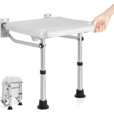 OEM Sedile Da Doccia Pieghevole A Parete, Sedia Da Bagno Robusta Con Gambe Regolabili In Altezza, Sgabello Da Bagno Antiscivolo Per Anziani, Adulti E Disabili, Max. 180 Kg OEM Sedile Da Doccia Pieghevole A Parete, Sedia Da Bagno Robusta Con Gambe Regolabili In Altezza, Sgabello Da Bagno Antiscivolo Per Anziani, Adulti E Disabili, Max. 180 Kg