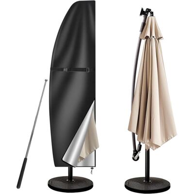 OEM Copertura Impermeabile Crezuo Per Ombrellone A Braccio Laterale, Modello Banana, In Tessuto 210d, Nera, Compatibile Con Ombrelloni A Braccio Laterale Da 205 Cm -crezuo OEM Copertura Impermeabile Crezuo Per Ombrellone A Braccio Laterale, Modello Banana, In Tessuto 210d, Nera, Compatibile Con Ombrelloni A Braccio Laterale Da 205 Cm -crezuo