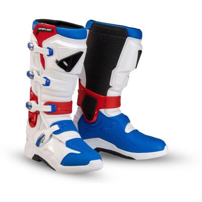 OEM Ufo 2025/09 Xander Cross / Scarpe Da Fuoristrada Con Cerniera Colore Bianco Blu Rosso Taglia 43 - Collezione 2025 OEM Ufo 2025/09 Xander Cross / Scarpe Da Fuoristrada Con Cerniera Colore Bianco Blu Rosso Taglia 43 - Collezione 2025