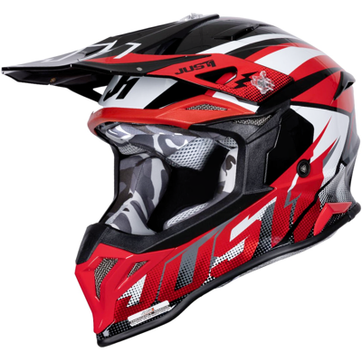 OEM Casco Just1 J39 Revo Rosso Bianco Nero Taglia Xl OEM Casco Just1 J39 Revo Rosso Bianco Nero Taglia Xl
