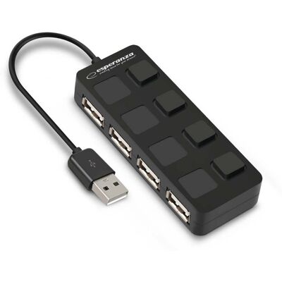 OEM Hub Usb 2.0 A 4 Porte Esperanza OEM Hub Usb 2.0 A 4 Porte Esperanza