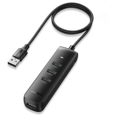 UGREEN Splitter Porta Hub Usb-a - 4x Usb 3.2 Gen 1 Nero UGREEN Splitter Porta Hub Usb-a - 4x Usb 3.2 Gen 1 Nero