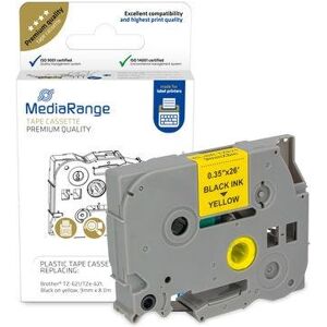 MEDIARANGE Mrbtz621 Cassetta Nera Su Gialla 9 Mm X 8 M MEDIARANGE Mrbtz621 Cassetta Nera Su Gialla 9 Mm X 8 M