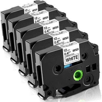 OEM Fimax Cassetta Nastro Compatibile Brother Ptouch 1000 Nastro Tze-231 Tze231 12mm 0.47 Nero Su Bianco, Ricarica Per Brother P Touch 1000 Pt-h107 H200 H100lb H110 1005 1280 1010 D210vp (confezione Da 5 OEM Fimax Cassetta Nastro Compatibile Brother Ptouch 1000 Nastro Tze-231 Tze231 12mm 0.47 Nero Su Bianco, Ricarica Per Brother P Touch 1000 Pt-h107 H200 H100lb H110 1005 1280 1010 D210vp (confezione Da 5