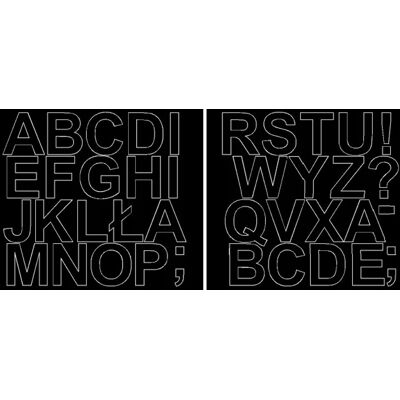 OEM Lettere Adesive Autoadesive 5 Cm, Adesive Nere Lucide OEM Lettere Adesive Autoadesive 5 Cm, Adesive Nere Lucide
