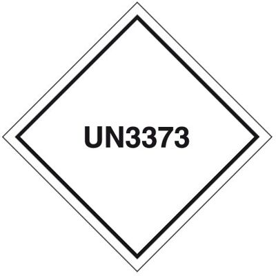 STICKERSLAB Etichetta In Pvc Un3373 Classe 6.2 Cat. B, Mm 110x110 - Numero Pezzi: 100 Pezzi STICKERSLAB Etichetta In Pvc Un3373 Classe 6.2 Cat. B, Mm 110x110 - Numero Pezzi: 100 Pezzi