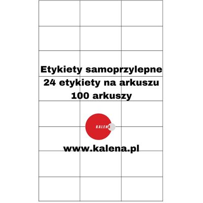 OEM Etichetta Senza Stampa A4 70x37 1/24 - Confezione Da 100 Pz. OEM Etichetta Senza Stampa A4 70x37 1/24 - Confezione Da 100 Pz.