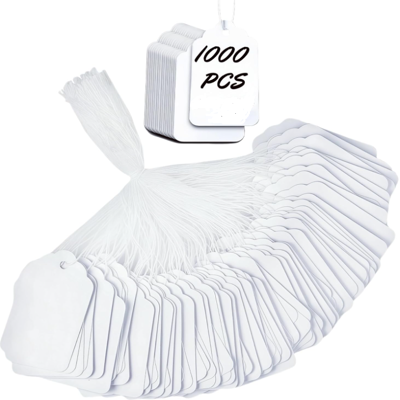 OEM 1000 Cartellini Prezzo Pre-attaccati Con Cordino, Cartellini Di Carta Bianca Per Mercatini Dell'usato, Gioielli, Abbigliamento E Vendita Al Dettaglio, Dimensioni 1,75 X 1,093 Pollici OEM 1000 Cartellini Prezzo Pre-attaccati Con Cordino, Cartellini Di Carta Bianca Per Mercatini Dell'usato, Gioielli, Abbigliamento E Vendita Al Dettaglio, Dimensioni 1,75 X 1,093 Pollici