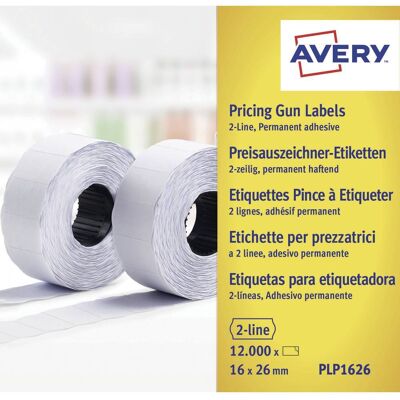 Avery Zweckform Etichetta Per Prezzo Plp1626 A Tenuta Permanente Larghezza Etichette: 26 Mm Altezza Etichette: 16 Mm Bi - Avery Zweckform Etichetta Per Prezzo Plp1626 A Tenuta Permanente Larghezza Etichette: 26 Mm Altezza Etichette: 16 Mm Bi -