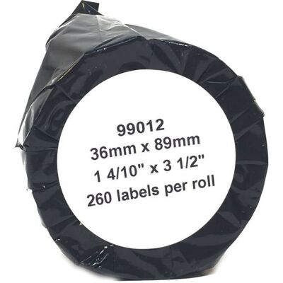 OEM Etichette Adesive Per Dymo 99012 3689 Mm / 260 Pezzi OEM Etichette Adesive Per Dymo 99012 3689 Mm / 260 Pezzi