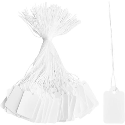 OEM Cartellini Bianchi In Carta – Confezione Da 500 Mini Cartellini 23 × 14 Mm Con Cordino, Ideali Per Gioielli, Abbigliamento E Accessori OEM Cartellini Bianchi In Carta – Confezione Da 500 Mini Cartellini 23 × 14 Mm Con Cordino, Ideali Per Gioielli, Abbigliamento E Accessori