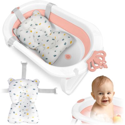 OEM Vaschetta Da Bagno Pieghevole Per Bambini E Neonati Con Inserto Ricokids Rk-286 Bianca E Rosa OEM Vaschetta Da Bagno Pieghevole Per Bambini E Neonati Con Inserto Ricokids Rk-286 Bianca E Rosa