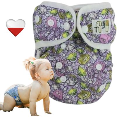 OEM Pannolino Riutilizzabile Con Rivestimento In Pul E Stampa Di Animali Marini, Pannolini Nappime OEM Pannolino Riutilizzabile Con Rivestimento In Pul E Stampa Di Animali Marini, Pannolini Nappime
