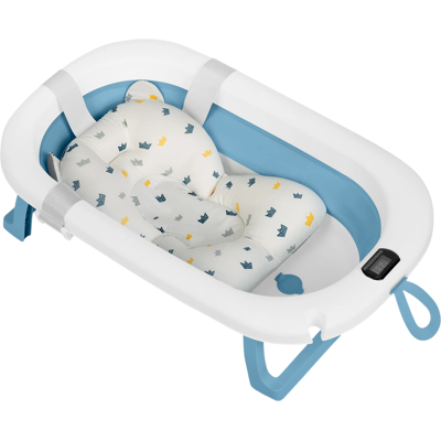 OEM Ricokids Rk-287 Vaschetta Da Bagno Pieghevole Per Neonati Con Termometro E Inserto, Bianca E Blu (5903890629199) OEM Ricokids Rk-287 Vaschetta Da Bagno Pieghevole Per Neonati Con Termometro E Inserto, Bianca E Blu (5903890629199)
