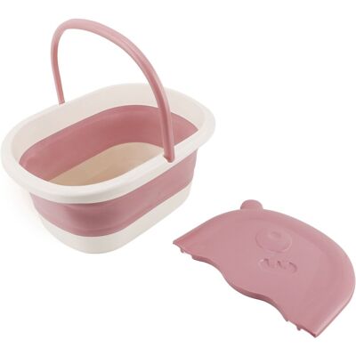 VISTRECK Vaschetta Per Pediluvio Pieghevole Per Bambini, Vasca Da Bagno Con Massaggio E Punti Di Agopuntura, Piedini Rosa Multifunzionali. VISTRECK Vaschetta Per Pediluvio Pieghevole Per Bambini, Vasca Da Bagno Con Massaggio E Punti Di Agopuntura, Piedini Rosa Multifunzionali.