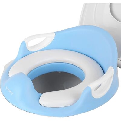 OEM Riduttore Per Wc Per L'Addestramento All'uso Del Vasino, Paraspruzzi, Maniglie Facili Da Impugnare, Azzurro Cielo. OEM Riduttore Per Wc Per L'Addestramento All'uso Del Vasino, Paraspruzzi, Maniglie Facili Da Impugnare, Azzurro Cielo.