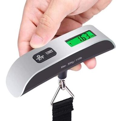 OEM Bilancia Elettronica Per Bagagli, Bilancia Da Viaggio Per Valigie, Bilancia Digitale Portatile Per Esterni Con Display Lcd Retroilluminato, Portata Massima 50 Kg, Ideale Per Viaggi, Shopping E Uso Dom OEM Bilancia Elettronica Per Bagagli, Bilancia Da Viaggio Per Valigie, Bilancia Digitale Portatile Per Esterni Con Display Lcd Retroilluminato, Portata Massima 50 Kg, Ideale Per Viaggi, Shopping E Uso Dom