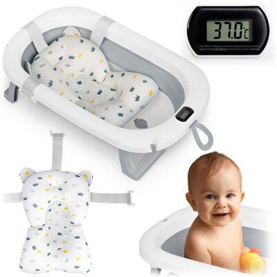 OEM Vaschetta Da Bagno Pieghevole Per Bambini E Neonati Con Termometro E Inserto Ricokids Rk-287 Bianca E Grigia OEM Vaschetta Da Bagno Pieghevole Per Bambini E Neonati Con Termometro E Inserto Ricokids Rk-287 Bianca E Grigia