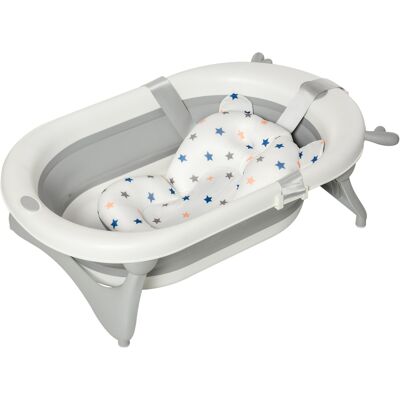 OEM Vaschetta Bagnetto Pieghevole Per Bambini 0-3 Anni Con Indicatore Di Temperatura E Cuscino, 81.5x50.5x23.5cm, Bianco OEM Vaschetta Bagnetto Pieghevole Per Bambini 0-3 Anni Con Indicatore Di Temperatura E Cuscino, 81.5x50.5x23.5cm, Bianco