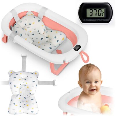 OEM Vaschetta Da Bagno Pieghevole Per Bambini E Neonati Con Termometro E Inserto Ricokids Rk-287 Bianca E Rosa OEM Vaschetta Da Bagno Pieghevole Per Bambini E Neonati Con Termometro E Inserto Ricokids Rk-287 Bianca E Rosa