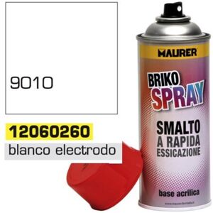 MAURER Vernice Spray Bianco Elettrodomestici 400 Ml. MAURER Vernice Spray Bianco Elettrodomestici 400 Ml.