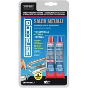 SARATOGA - Salda Metalli Bicomponente Da 34gr Acciaio Liquido Rapido A+b Salda In 5 Minuti SARATOGA - Salda Metalli Bicomponente Da 34gr Acciaio Liquido Rapido A+b Salda In 5 Minuti