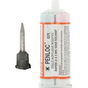 3M - Confezione Colla Acrilica Eleco Penloc Gti 50ml - Ugello Di Miscelazione Per Colla Bicomponente Gti 3M - Confezione Colla Acrilica Eleco Penloc Gti 50ml - Ugello Di Miscelazione Per Colla Bicomponente Gti