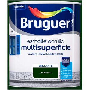 BRUGUER Smalto Acrilico Multisuperficie Brillante Verde Maggio 0,750l 5057557 BRUGUER Smalto Acrilico Multisuperficie Brillante Verde Maggio 0,750l 5057557